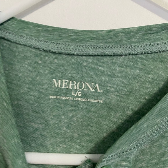 Green Henley Shirt - Picture 2 of 3